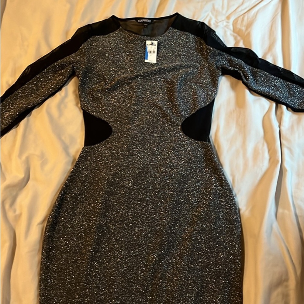 sparkly sheer party/cocktail dress